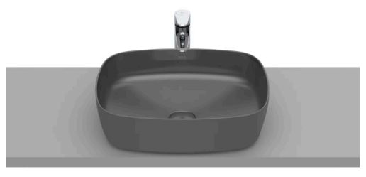 Roca INSPIRA SOFT Umywalka 500X370 OCT FINECERAMIC® ONYX (A327500640)